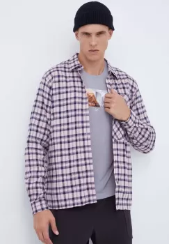 Salewa camasa Fanes barbati, culoarea roz, cu guler clasic, regular imagine