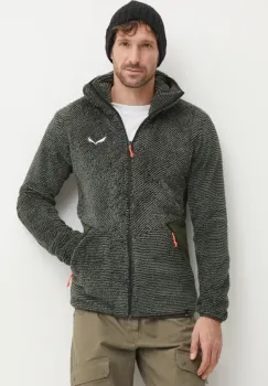 Salewa hanorac Tognazza culoarea verde, cu gluga, modelator, 00.0000027918 imagine