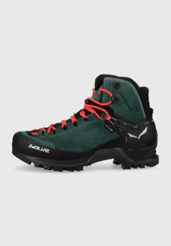 Salewa pantofi Mountain Trainer Mid GTX femei, culoarea verde imagine