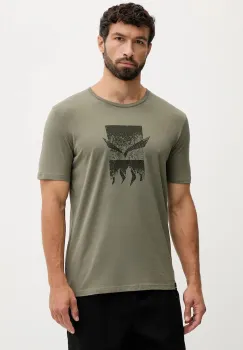Salewa tricou sport Eagle 3cime culoarea verde, cu imprimeu, 00.0000029102 imagine