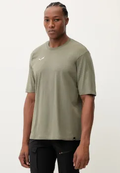 Salewa tricou sport Eagle Glacier Loose culoarea verde, cu imprimeu, 00.0000029200 imagine