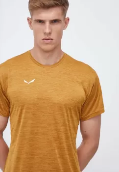 Salewa tricou sport Puez Melange culoarea gri, melanj imagine