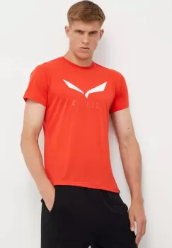 Salewa tricou sport Solidlogo culoarea gri, cu imprimeu imagine