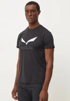 Salewa tricou sport Solidlogo culoarea negru, cu imprimeu imagine