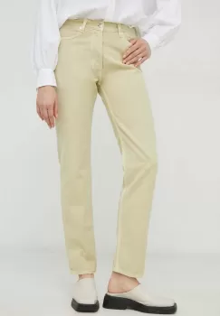 Samsoe Samsoe blugi din bumbac Susan high waist imagine