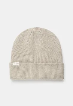 Samsoe Samsoe caciula de lana culoarea bej, de lana, din tricot gros imagine