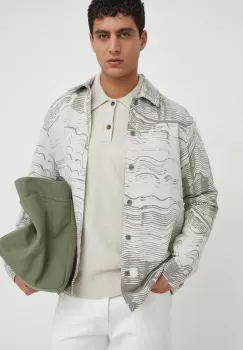 Samsoe Samsoe camasa barbati, culoarea bej, cu guler clasic, relaxed imagine