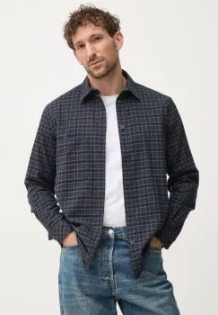 Samsoe Samsoe camasa din bumbac barbati, culoarea bleumarin, cu guler clasic, regular, M24400039 imagine