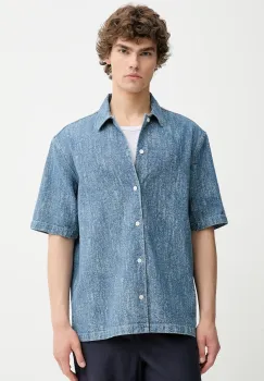 Samsoe Samsoe camasa jeans SAAYO cu guler clasic, regular, M24200078 imagine