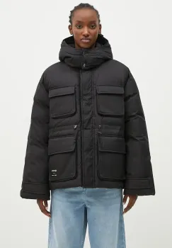 Samsoe Samsoe geaca Sahanna femei, culoarea negru, de iarna, oversize, F24300003 imagine