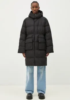 Samsoe Samsoe geaca Sahanna femei, culoarea negru, de iarna, oversize, F24300004 imagine