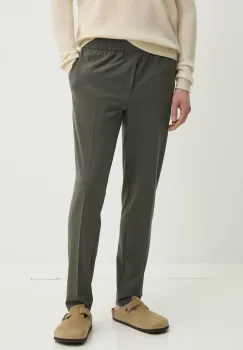 Samsoe Samsoe pantaloni barbati, culoarea verde, mulata imagine