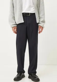 Samsoe Samsoe pantaloni de lana culoarea albastru marin, cu fason chinos, M24400079 imagine