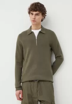 Samsoe Samsoe pulover barbati, culoarea verde imagine