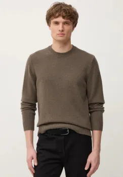 Samsoe Samsoe pulover de lana SYLLI barbati, culoarea verde, M20500076 imagine