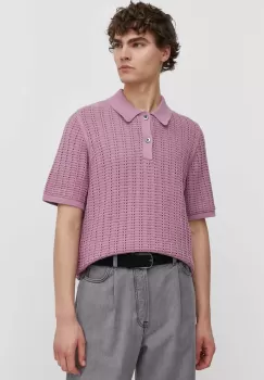 Samsoe Samsoe pulover din amestec de in culoarea violet imagine