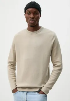 Samsoe Samsoe pulover SANIKLAS barbati, culoarea bej, light, M24300029 imagine
