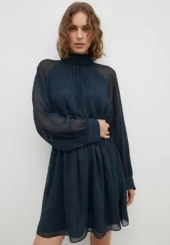 Samsoe Samsoe rochie culoarea albastru marin, mini, evazati imagine