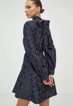 Samsoe Samsoe rochie culoarea albastru marin, mini, evazati imagine