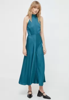 Samsoe Samsoe rochie culoarea verde, maxi, evazati imagine