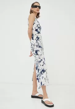 Samsoe Samsoe rochie din bumbac maxi, drept imagine