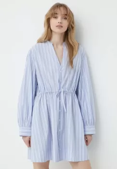 Samsoe Samsoe rochie din bumbac SAAMELIE mini, evazati, F24100139 imagine