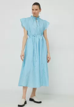 Samsoe Samsoe rochie maxi, evazati imagine