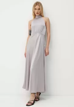 Samsoe Samsoe rochie Rheo culoarea gri, maxi, evazati, F20500071 imagine