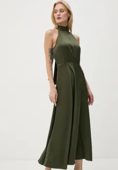 Samsoe Samsoe rochie Rheo culoarea verde, maxi, evazati, F20500071 imagine