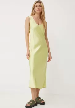 Samsoe Samsoe rochie SASUMMA culoarea verde, maxi, evazati, F24200088 imagine