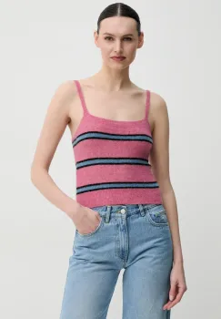 Samsoe Samsoe tricou de lana SANOURA culoarea roz, F25100054 imagine