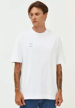 Samsoe Samsoe tricou din bumbac culoarea alb, neted imagine