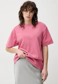 Samsoe Samsoe tricou din bumbac EIRA femei, culoarea roz, F23300036 imagine