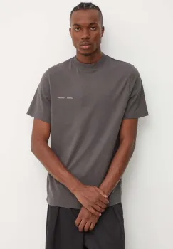 Samsoe Samsoe tricou din bumbac Norsbro barbati, culoarea gri, cu imprimeu, M20300010 imagine