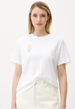 Samsoe Samsoe tricou din bumbac SACAMINO culoarea alb, F25200025 imagine