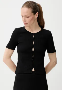 Samsoe Samsoe tricou din bumbac SAJUNI culoarea negru, F25200028 imagine