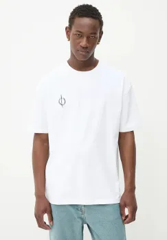 Samsoe Samsoe tricou din bumbac SAODIE culoarea alb, cu imprimeu, M25200079 imagine