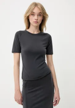 Samsoe Samsoe tricou SASUS culoarea gri, F25200040 imagine