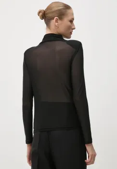 Sandro Ferrone bluza femei, culoarea negru, neted, SFS7YBEMODENA imagine