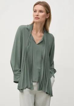 Sandro Ferrone bluza femei, culoarea verde, neted, SFS32YBEMAREC imagine