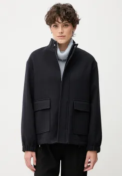Sandro Ferrone geaca culoarea bleumarin, de tranzitie, oversize, S95YBFCEDRO imagine