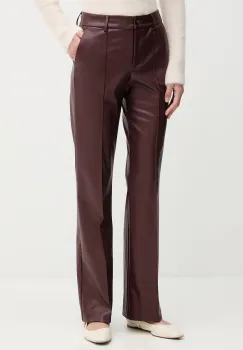 Sandro Ferrone pantaloni culoarea bordo, evazati, high waist, S15YBFDENISE imagine