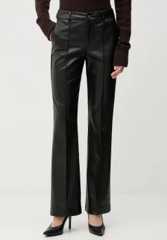 Sandro Ferrone pantaloni culoarea negru, evazati, high waist, S15YBFDENISE imagine