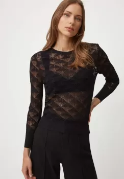 Sandro Ferrone pulover femei, culoarea negru, light, SFS138XBDBLAKE imagine