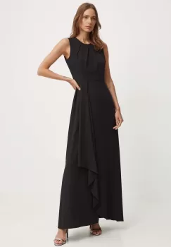 Sandro Ferrone rochie culoarea negru, maxi, evazati, SFS21XBDTOKIO imagine