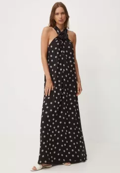 Sandro Ferrone rochie culoarea negru, maxi, evazati, SFS32XBDPORZIA imagine