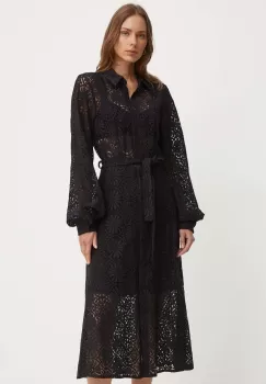 Sandro Ferrone rochie culoarea negru, midi, evazati, SFS63XBDGIORGIA imagine