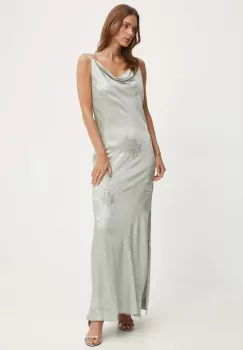 Sandro Ferrone rochie culoarea verde, maxi, evazati, SFS150XBDTEA imagine