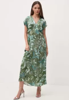 Sandro Ferrone rochie culoarea verde, maxi, evazati, SFS32XBDMORISIA imagine