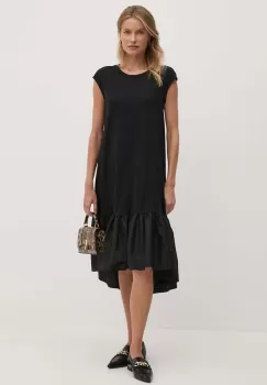 Sandro Ferrone rochie din bumbac culoarea negru, mini, evazati, SFS7XBDMIRANY imagine